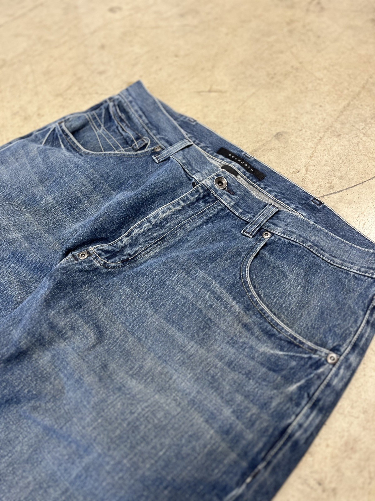 Jeans Sean John holgados para hombre azules Y2k vintage hip hop retro patinador años 2000