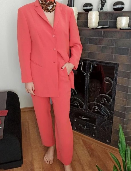 Women Gerry Weber Suit Red Viscose 40 / L / 48