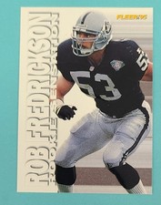 1995 Fleer Rookie Sensations #8 Rob Fredrickson Raiders FOOTBALL Card R9. rookie card picture