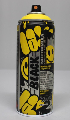 Montana Cans Spraydose | BLACK Artist Edition LAIA | Limited | Kicking Yellow