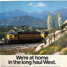 1980 Union Pacific Railroad Advertisement Vintage Railway Train DWX13C