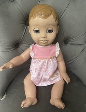 Luvabella Interactive Baby Doll Girl  Blonde Hair Needs TLC Tested Working Used