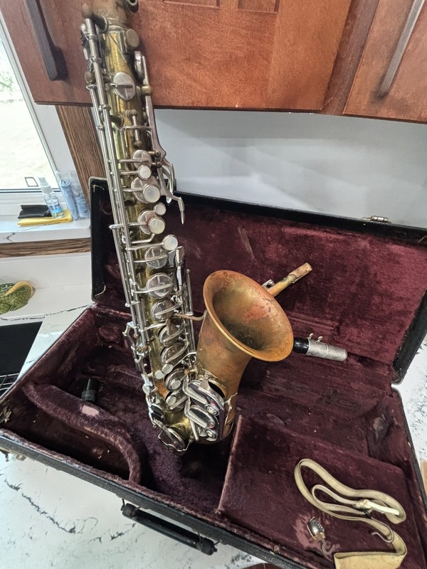 Vintage Alto Saxophone, 1950-60s Unbranded Germany Needs Restoration