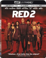 RED 2 New 4K UHD Blu-ray With Blu-Ray, Tin Case, 4K Mastering, Digitally Mas
