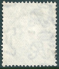 GB KGV 4d GREY GREEN SG379 MISPLACED WATERMARK (SEE DESC) USED