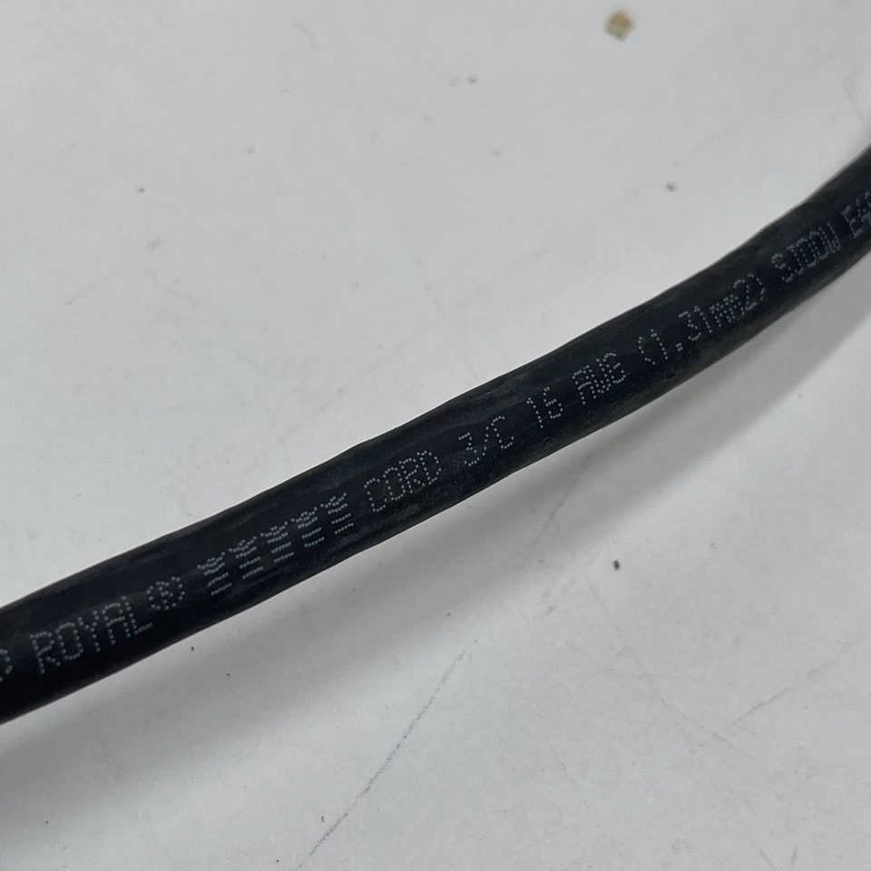 207’ Southwire 16/3 Royal SJOOW 300V 90C CPE Portable Power Cable Cord Black - Image 2 of 4