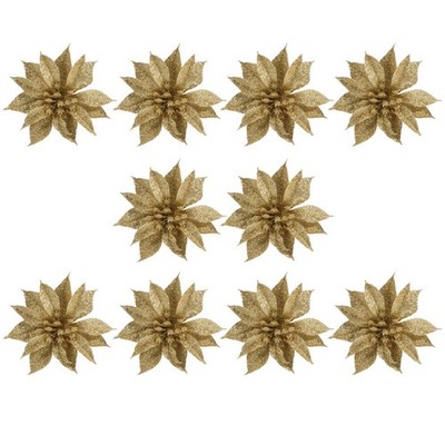 12pcs Blumenanhänger Hängen schmücken Weihnachtsstoff Home Dekoration