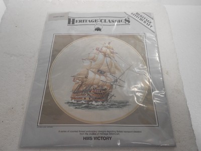 Heritage Stitchcraft ~ nur Karte ~ HMS Victory ~ CVY309 ~ 1999