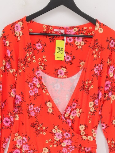 Joe Browns Women's Mini Dress UK 20 Orange Viscose with Elastane Mini - Picture 3 of 5