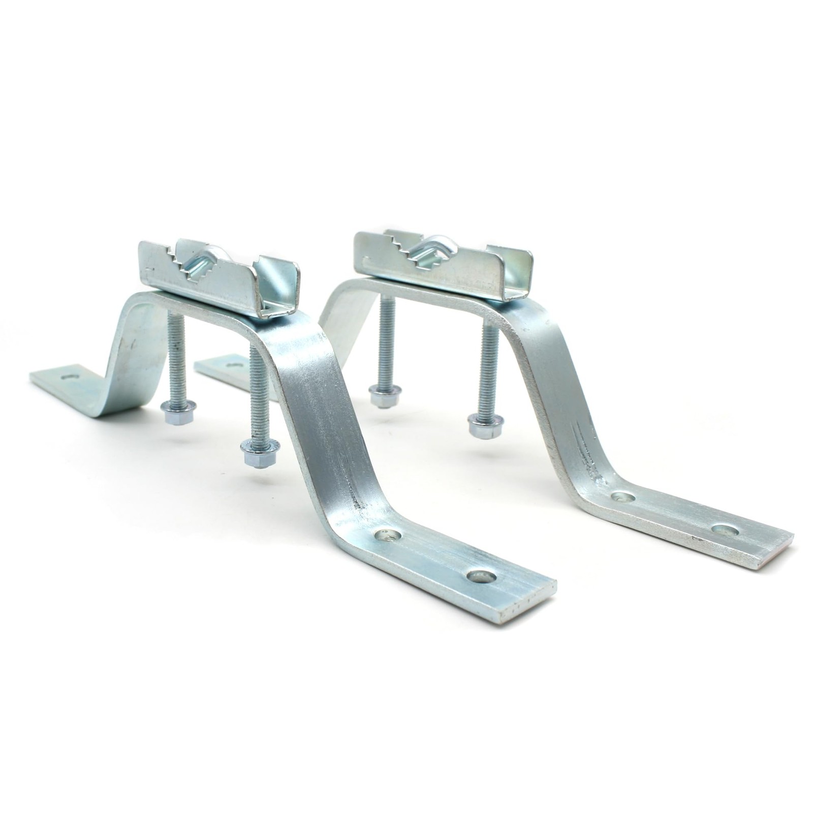 Support Mât Antenne Haute Résistance | Pack 2 Fixations Murales Acier