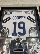 Amari Cooper Authentic Autograph Framed Jersey COA Cowboys 