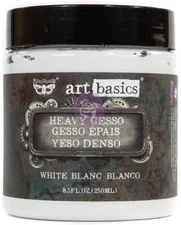 Prima Marketing 961442 Art Basics Heavy Gesso, 8.5 Fl Oz (Pack of 1), White 