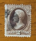 Vintage US Stamp #157 Jackson Bank Note Used - CV $25
