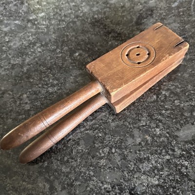 Antique Wood Kitchenware, Hand Lemon Press Citrus Juicer