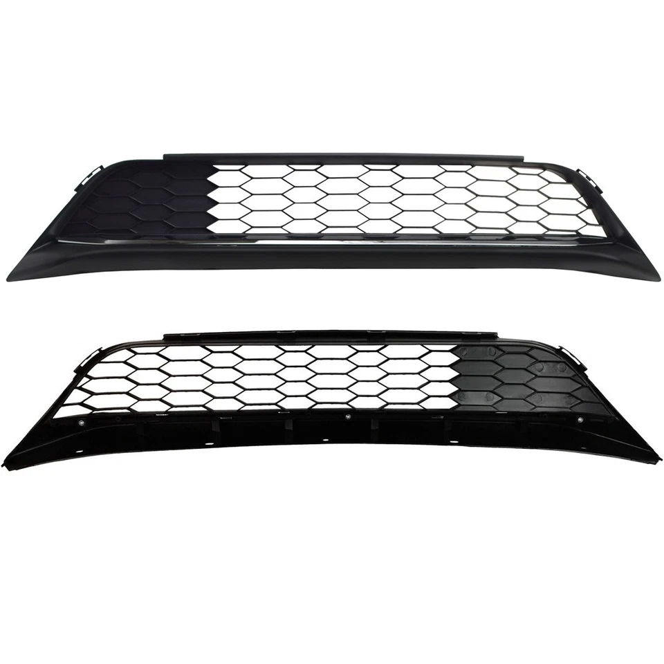 Juego combinado de parrilla delantera superior/inferior con faros antiniebla para Honda Accord sedán 2016-2017 Foto 4 de 4