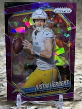 2025 Panini Prizm Justin Herbert Purple Ice Prizm /225 Chargers