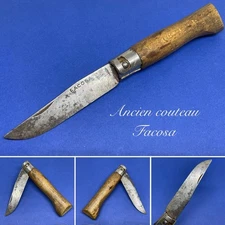 Antique pocket knife folding knife Facosa Opinel type 