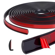 26ft Car Door Edge Trim Guards with Tape L Shaped Lip Guard Trims Molding Kit