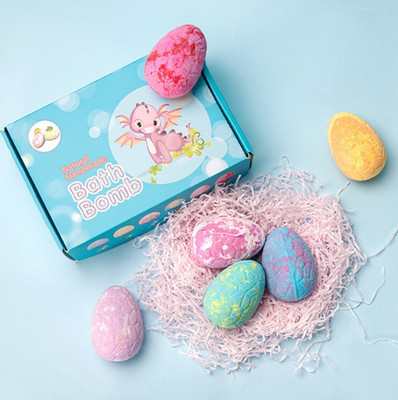 Natural Kids Bath Bombs with Surprise Toys Inside,Ocean Theme Foaming Bubble