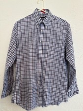 Kirkland Signature Mens Multicolor Plaid Dress Shirt Button Down Sz 16 32/33 NWT