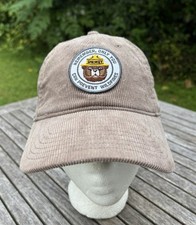 Official Smokey Bear Prevent Wild Fires Corduroy SnapBack Hat Baseball Cap Brown