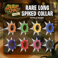 Animal Jam Classic (AJC) | Rare Long Spiked Collar (READ DESCRIPTION)