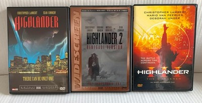 Highlander Complete Trilogy DVD Lot 1 2 3 Renegade Director's - LAMBERT, CONNERY