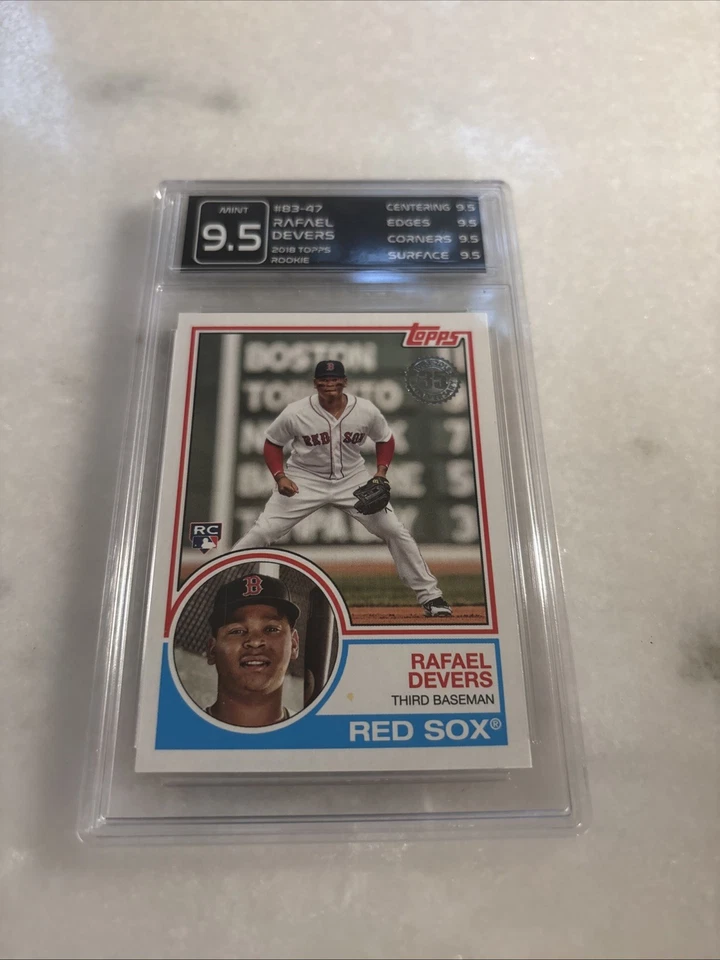 RAFAEL DEVERS 2018 Topps Update 1983 TOPPS BASEBALL #83-47 MINT 9.5 RC - Image 3 of 3