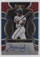 2023 Panini Select Signatures Tri-Color Prizm 30/49 Andruw Jones #S-AJ Auto qf8