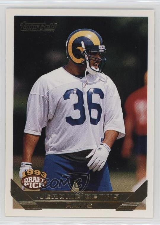 1993 Topps Gold Jerome Bettis #166 Rookie RC HOF 05t7