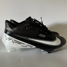 Nike Mens 8 Vapor Edge Elite 360 2 Black/White Football Cleats DA5457-001 NEW