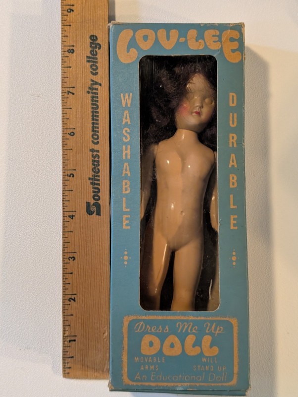 Vintage Lov-Lee  brunette Dress Me Up DOLL in box