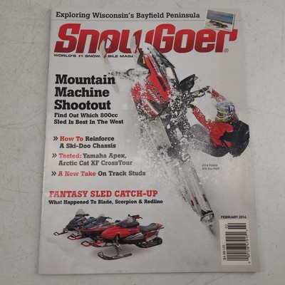 SnowGoer Magazine February 2014 Mountain Machine Blowout Bayfield Peninsula