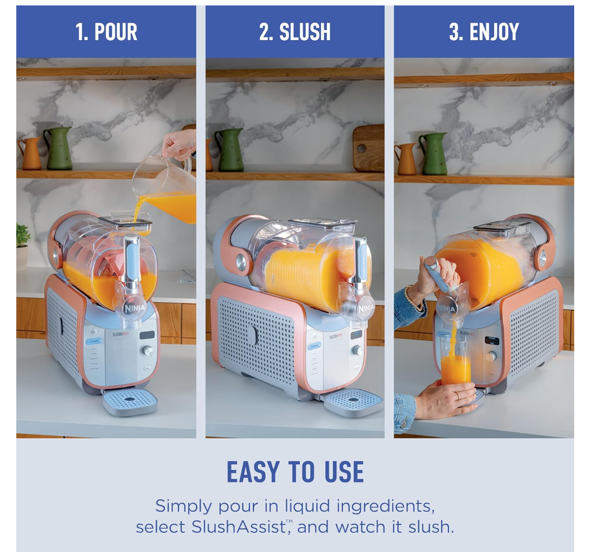 Ninja SLUSHi Max - XXL Smart Frozen Drink Maker - Peach - FS605 | eBay