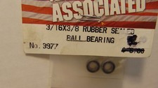 Team Associated #3977 3/16 x 3/8 Rubber Sealed Bearings (2 pc) NIB Made in USA