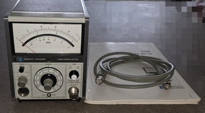 HP, Agilent Keysight 435B Analog Power Meter + P/N 11730A Kabel + Bedienungsa...
