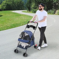 Pet Cart for Small to Medium Dogs and Cats Foldable Pet Travel Cart 4.54-18.14kg