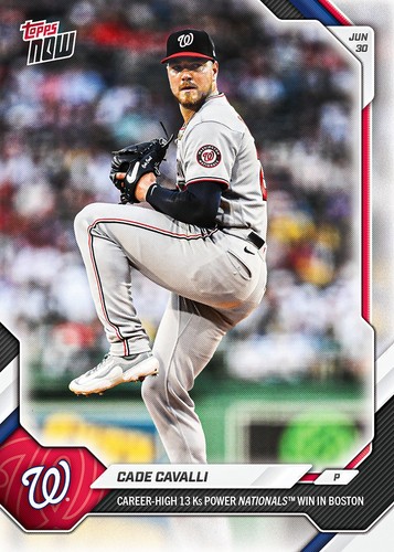 2026 Topps Now 397 Cade Cavalli