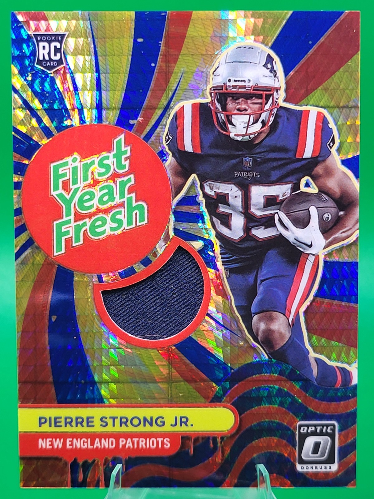 Pierre Strong Panini Donruss Optic First Year Fresh #FYFCS Blue Hyper