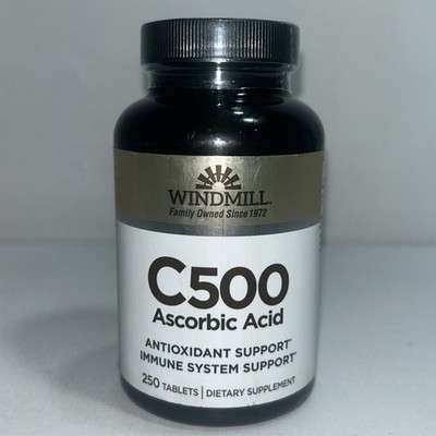 Vitamin C 250 Tabs 500 Mg By Windmill Health Sealed 