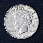 1922 $1 Peace Dollar Circulated VF