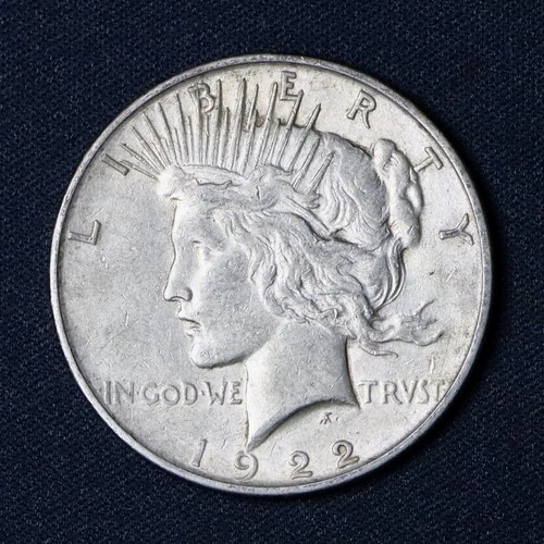 1922 $1 Peace Dollar Circulated VF