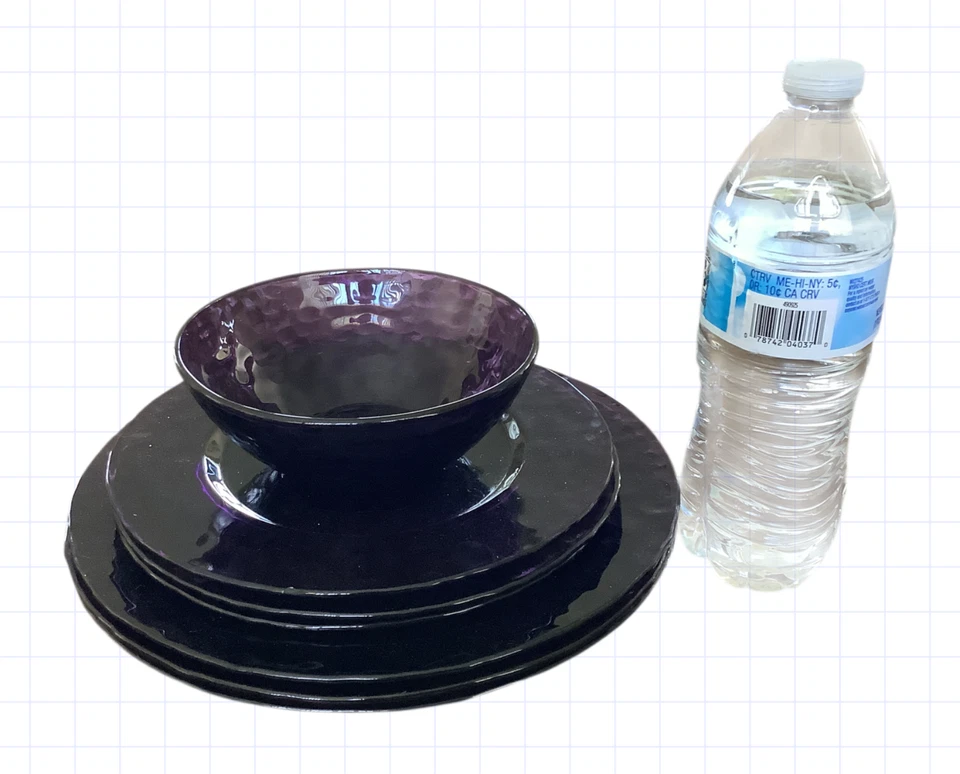 Bormioli Rocco Palatina аметист фиолетовое стекло 3 ужина. 3 салата 1 десертная чаша - Изображение 4 из 4