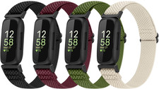 4 Pack Bands Compatible with Fitbit Inspire 3/Inspire 2/Inspire/Inspire Hr/Ace 3