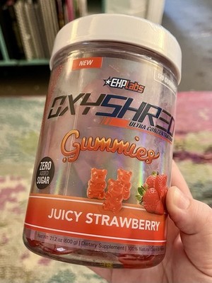 EHPlabs OxyShred Gummies Juicy Strawberry 120 Count