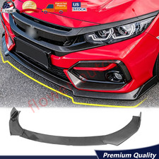 Front Bumper Lip Spoiler Splitters Carbon Fiber Look Sedan Universal Fitment