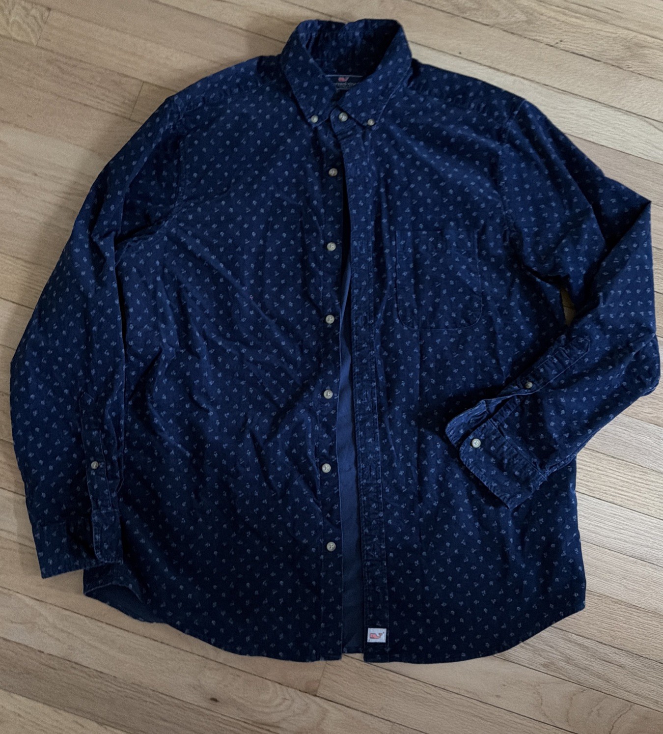 Vineyard Vine Men's Long Sleeve Classic Fit Murray Shirt Large