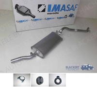 Imasaf ESD Auspuff Endtopf für VW Golf II 1.0/1.3/1.6/1.6 D/1.8 33-62KW