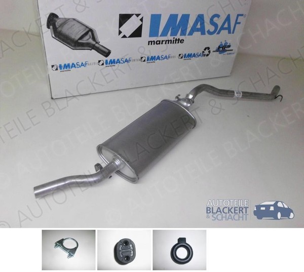 Imasaf ESD Auspuff Endtopf für VW Golf II 1.0/1.3/1.6/1.6 D/1.8 33-62KW-image