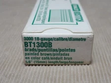 Stanley Bostitch Box of 3000 Stick Nails 18 Gauge Brad Head 5/8" Brown BT1300B